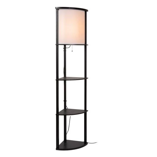 Lucide MENNO - Floor lamp - 1xE27 - Black - detail 1